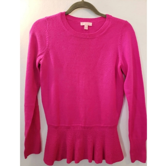 Lilly Pulitzer Sweaters - Lilly Pulitzer Peplum Sweater Pink